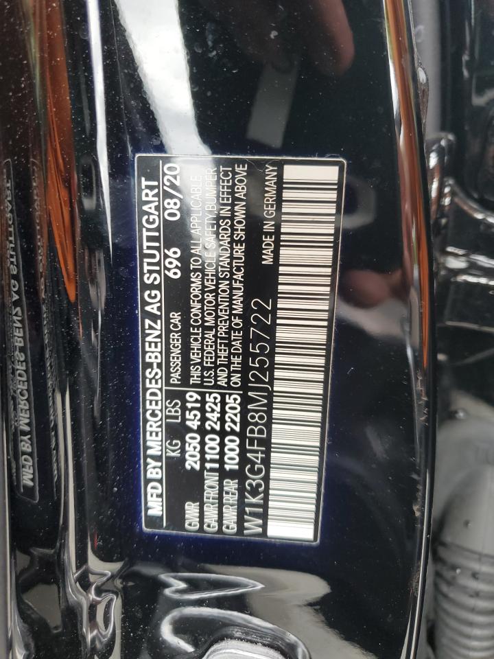 2021 Mercedes-Benz A 220 4Matic VIN: W1K3G4FB8MJ255722 Lot: 68945695