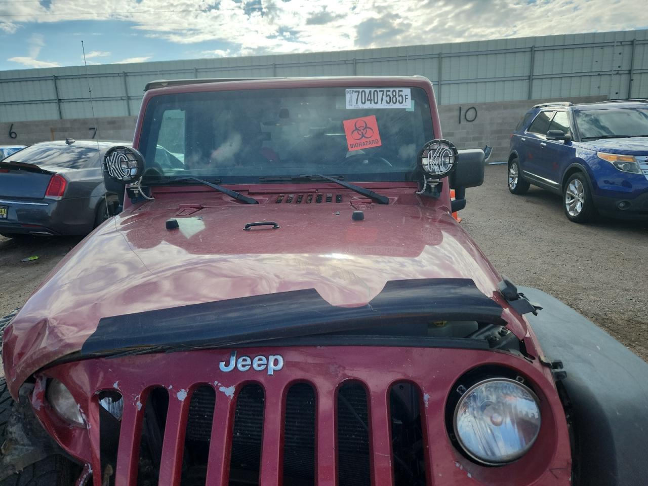 2013 Jeep Wrangler Sport VIN: 1C4AJWAG0DL532840 Lot: 70407585