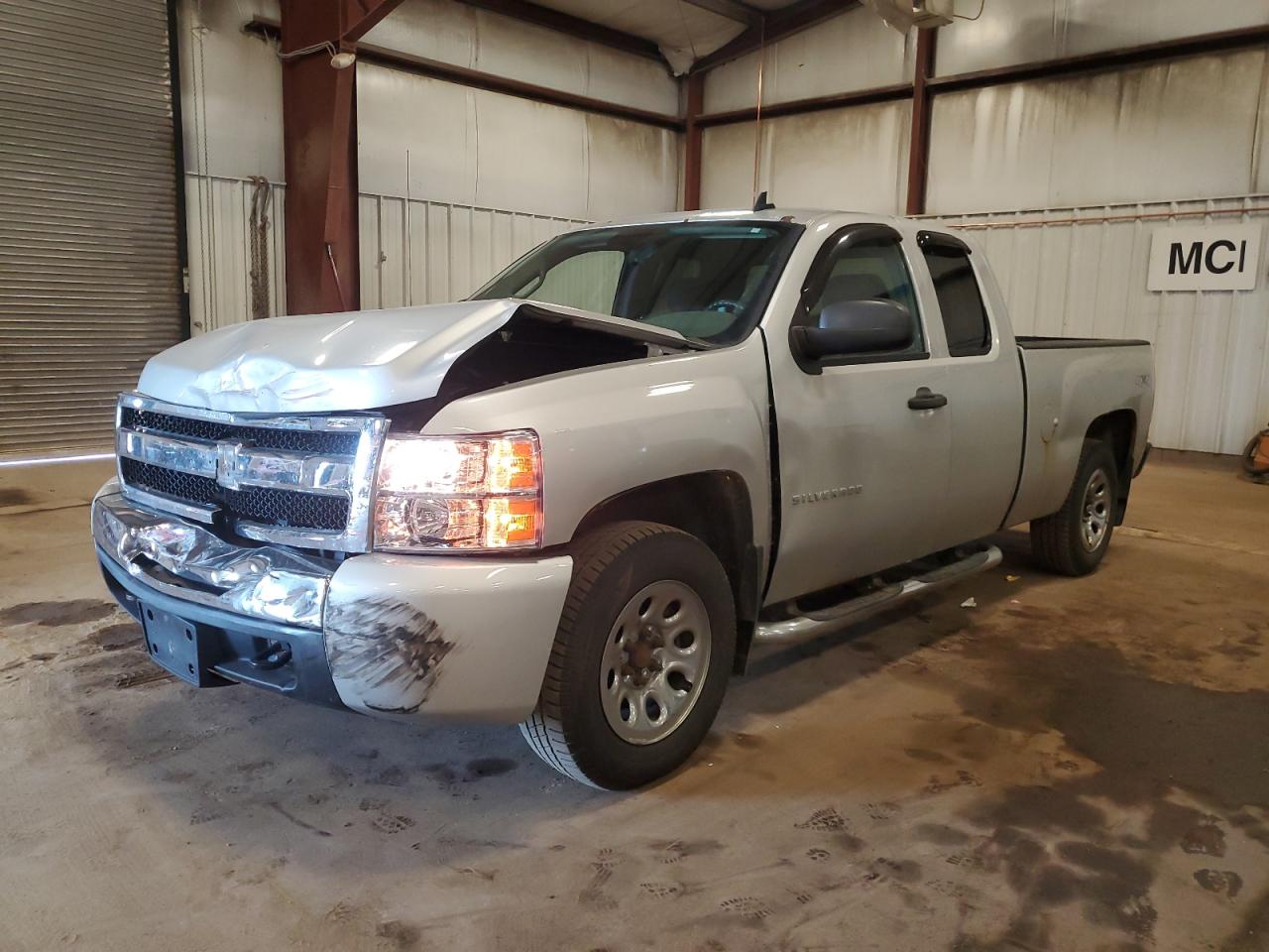 2010 Chevrolet Silverado K1500 Ls silver null flexible 1GCSKREA5AZ228548 photo #1