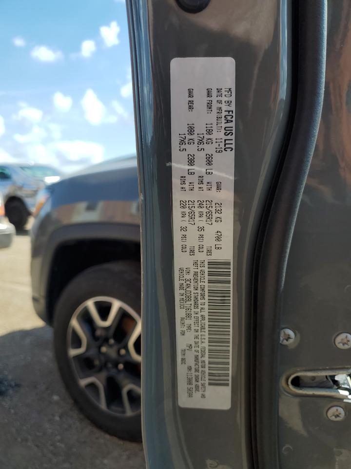 2020 Jeep Compass Trailhawk VIN: 3C4NJDDB9LT161881 Lot: 70123525