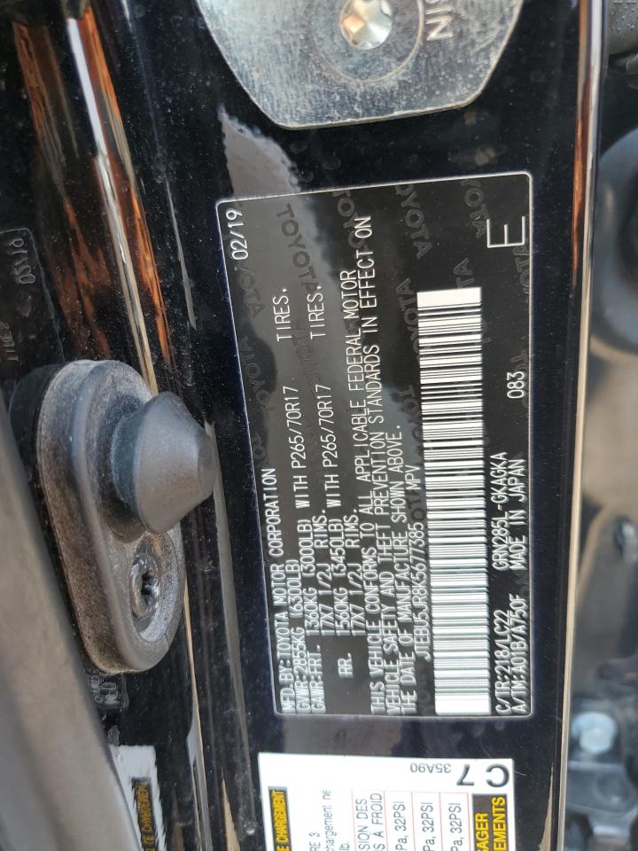 2019 Toyota 4Runner Sr5/Sr5 Premium VIN: JTEBU5JR8K5677385 Lot: 67549665