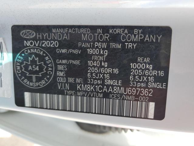2021 HYUNDAI KONA SE  