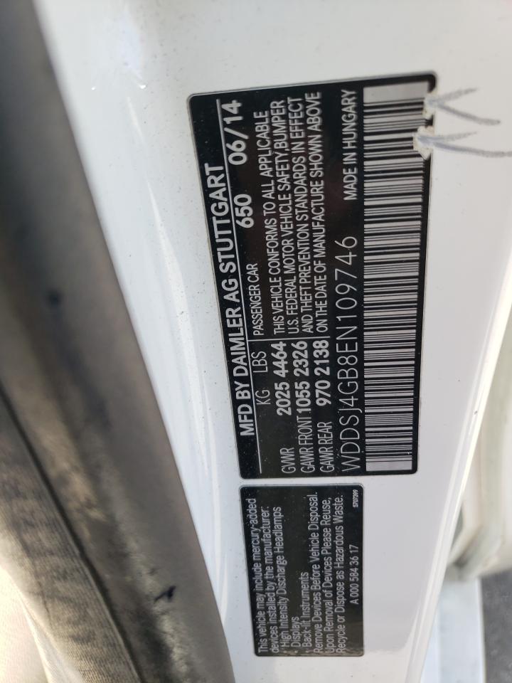 2014 Mercedes-Benz Cla 250 4Matic VIN: WDDSJ4GB8EN109746 Lot: 70213285