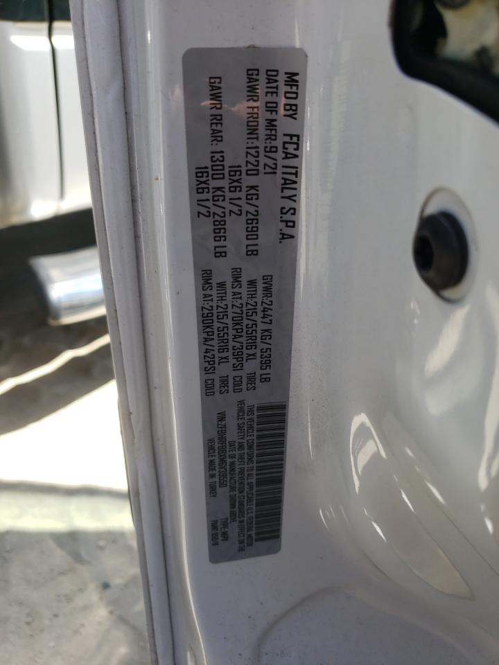 2021 Ram Promaster City Slt VIN: ZFBHRFBBXM6V39550 Lot: 70480235