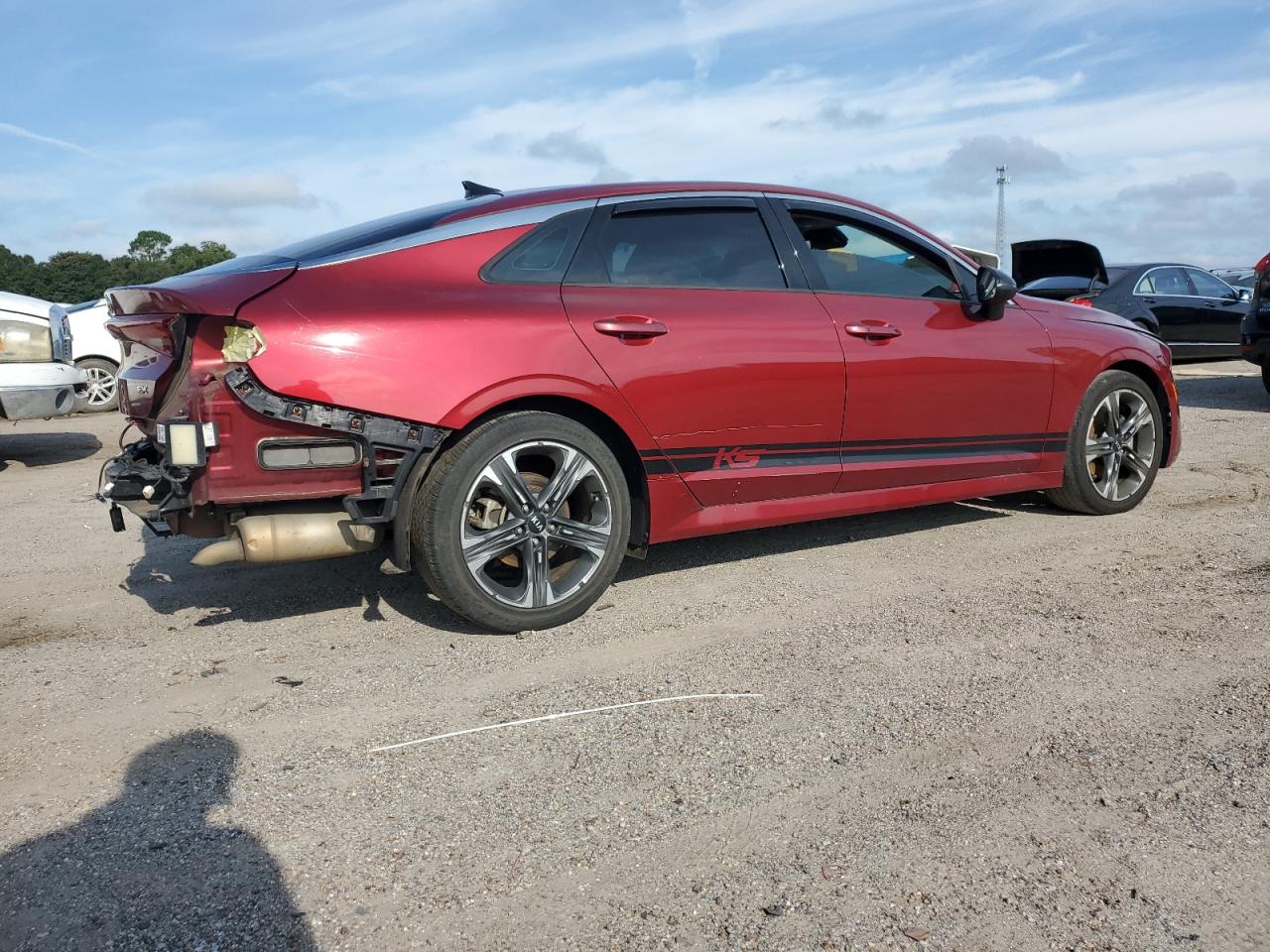 2021 Kia K5 Ex red null gasoline 5XXG34J2XMG007569 photo #4