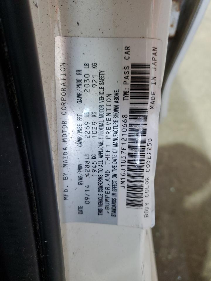 2015 Mazda 6 Sport VIN: JM1GJ1U57F1210668 Lot: 70355575