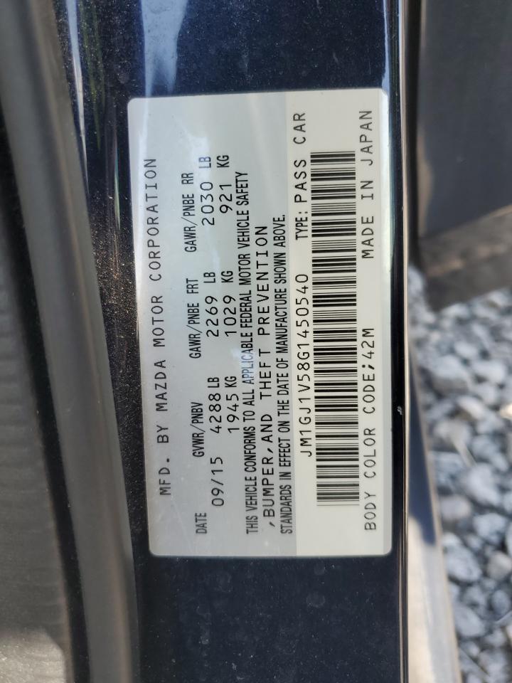 JM1GJ1V58G1450540 2016 Mazda 6 Touring