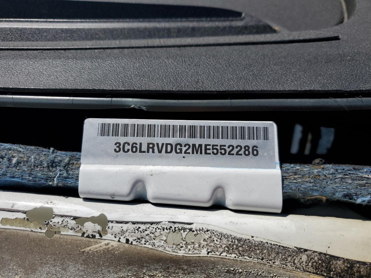 2021 Ram Promaster 2500 2500 High VIN: 3C6LRVDG2ME552286 Lot: 67823915