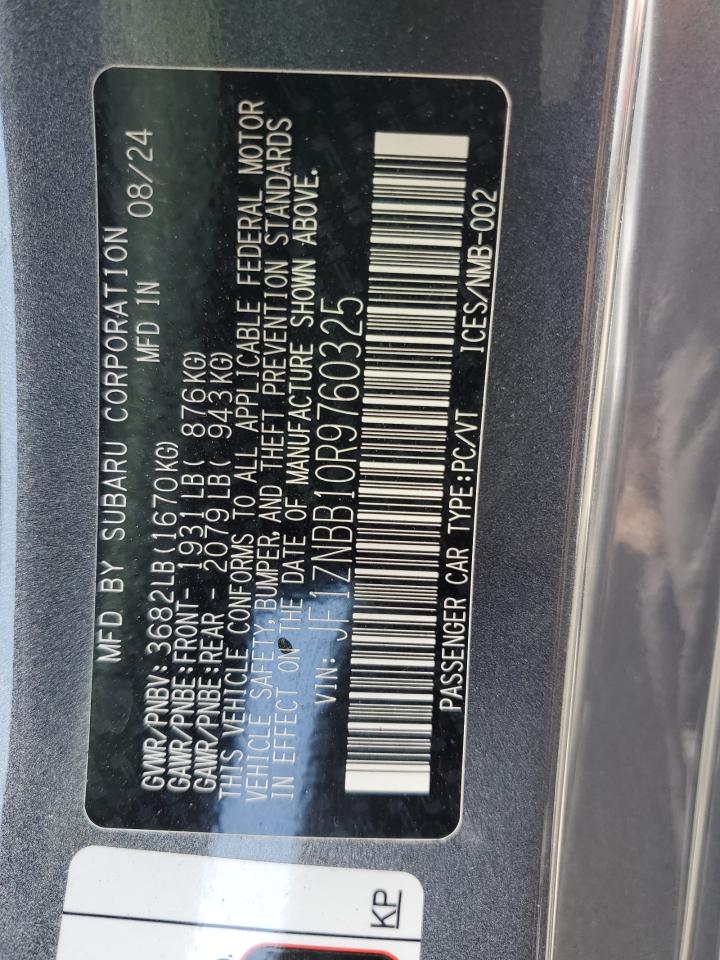 2024 Toyota Gr 86 VIN: JF1ZNBB10R9760325 Lot: 69852155