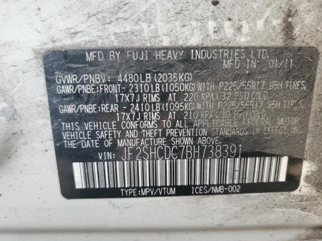 2011 SUBARU FORESTER 2.5X PREMIUM  