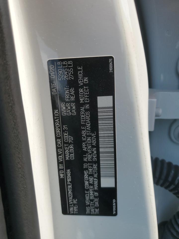 2020 Volvo S90 T6 Ocean Race VIN: LVYA22MT9LP169484 Lot: 67139015