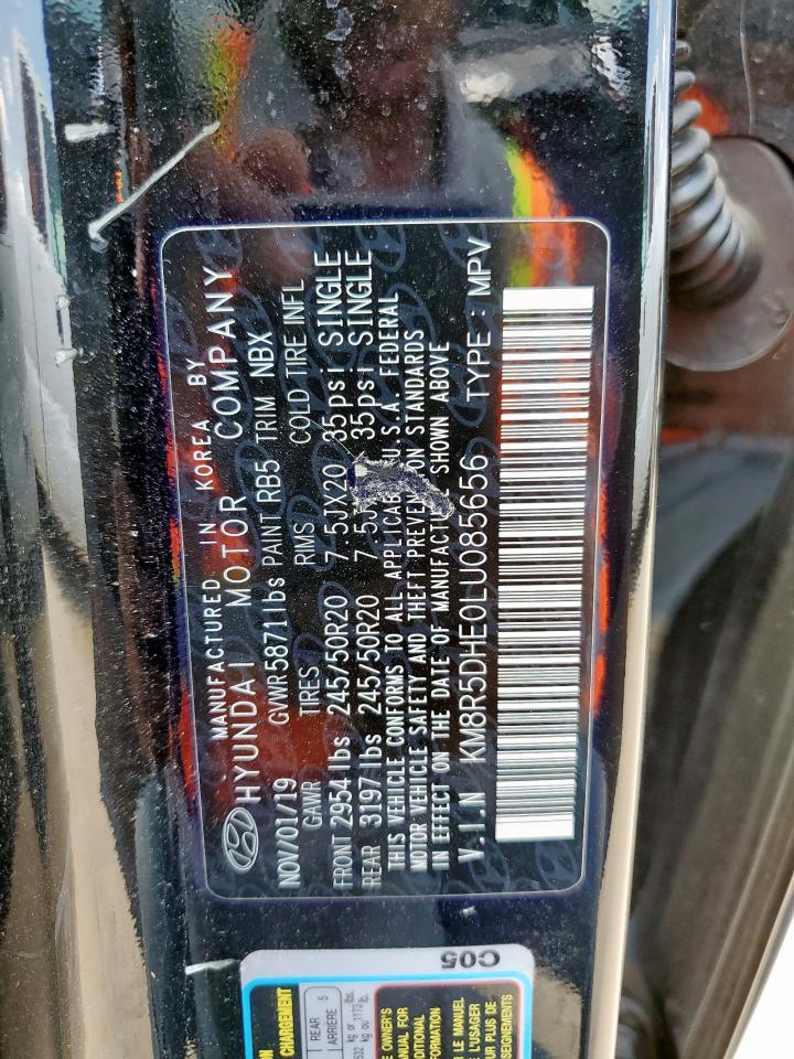 2020 Hyundai Palisade Limited VIN: KM8R5DHE0LU085656 Lot: 67613045