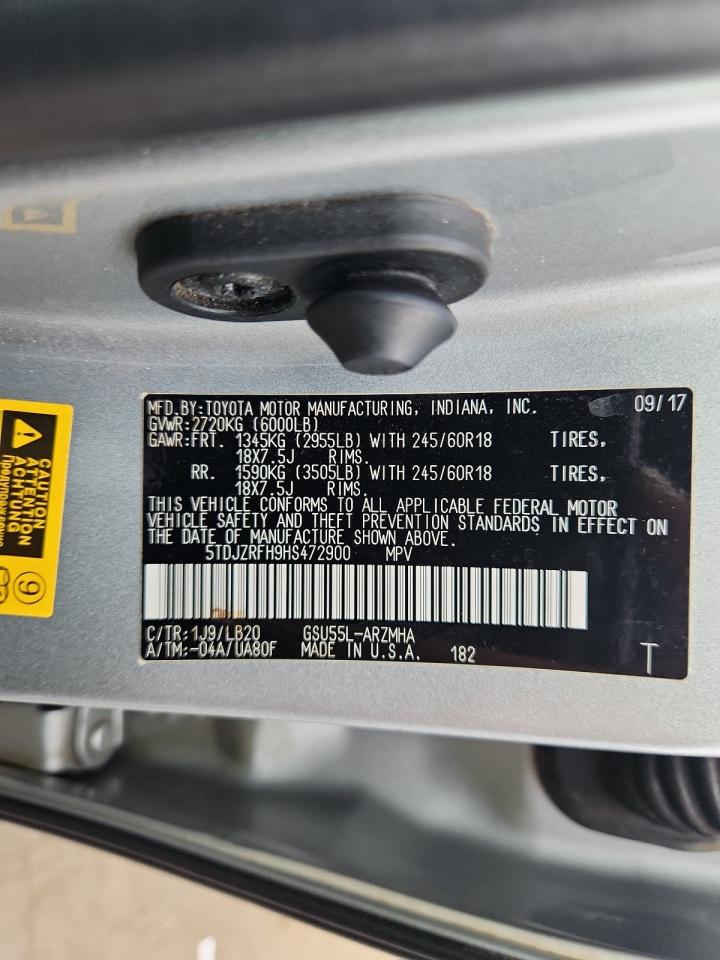 2017 Toyota Highlander Se VIN: 5TDJZRFH9HS472900 Lot: 70268085