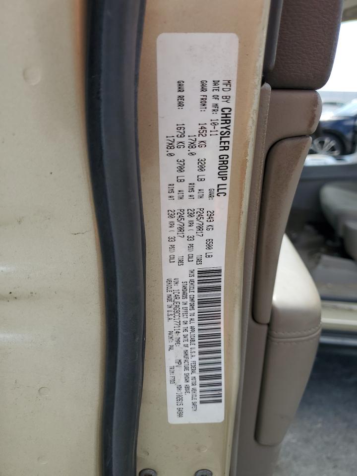 2012 Jeep Grand Cherokee Laredo VIN: 1C4RJEAG9CC177114 Lot: 70713065