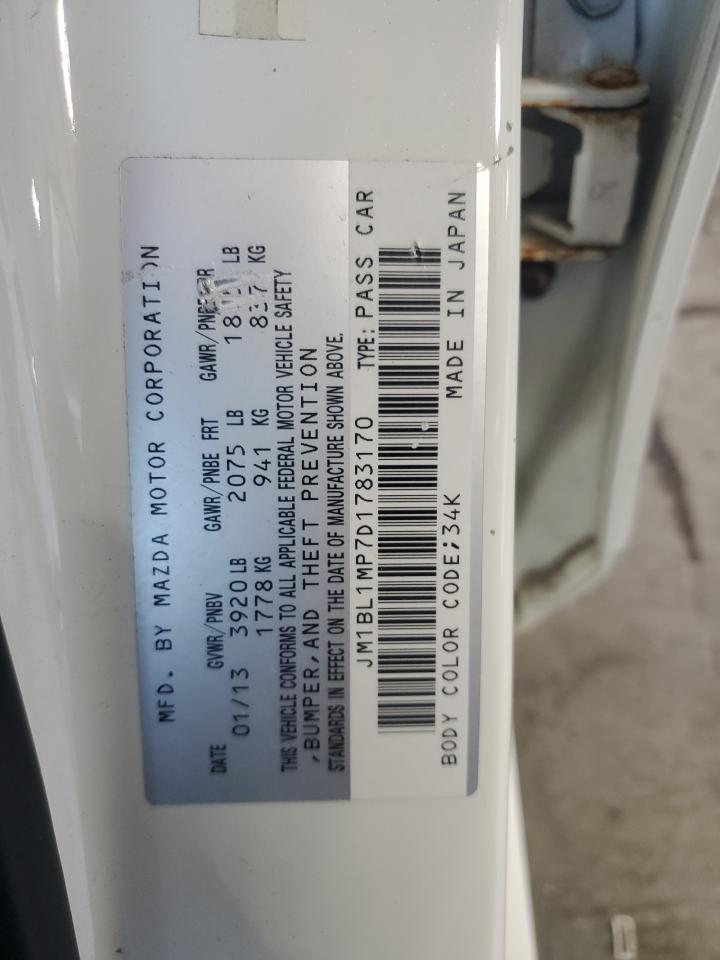 2013 Mazda 3 I VIN: JM1BL1MP7D1783170 Lot: 68130065