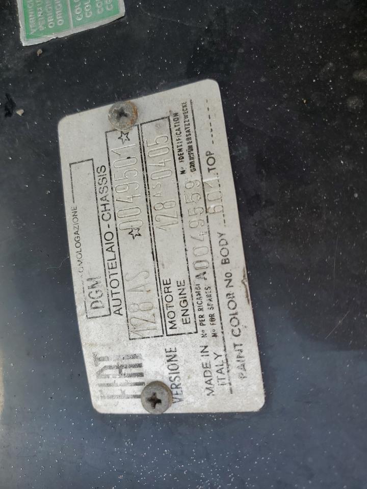 1976 Fiat X19 VIN: 128AS0049501 Lot: 67544435