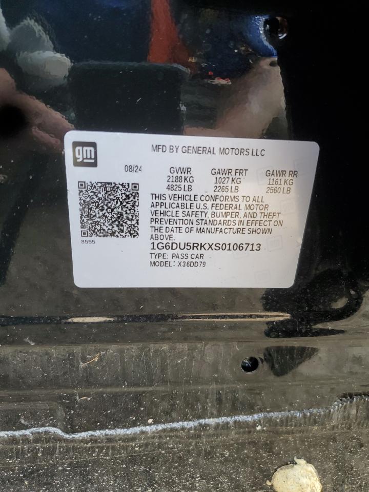 2025 Cadillac Ct5 Sport VIN: 1G6DU5RKXS0106713 Lot: 67322355