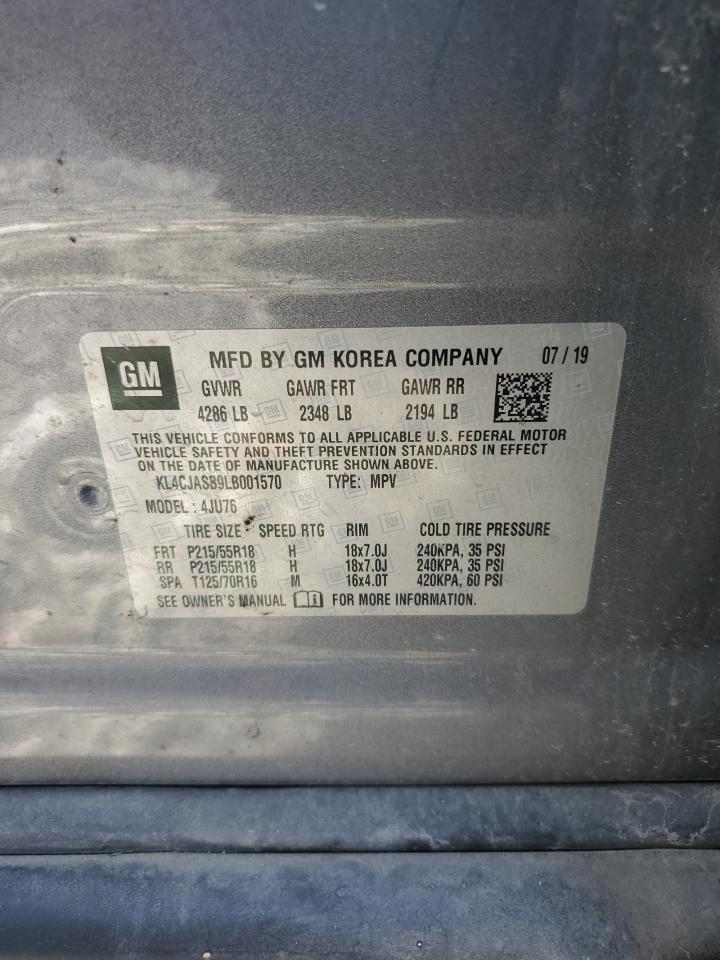 2020 Buick Encore Preferred VIN: KL4CJASB9LB001570 Lot: 70261795