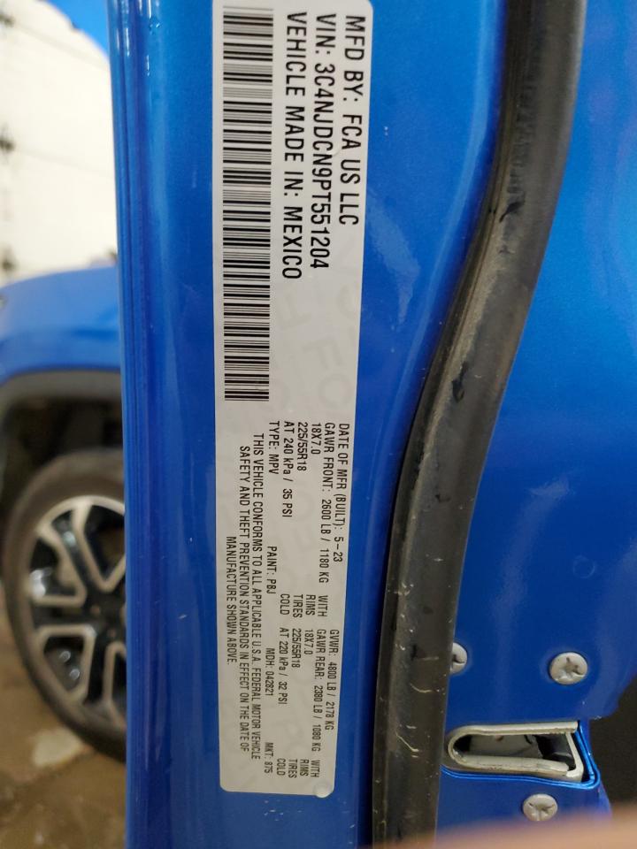 2023 Jeep Compass Limited VIN: 3C4NJDCN9PT551204 Lot: 70326965