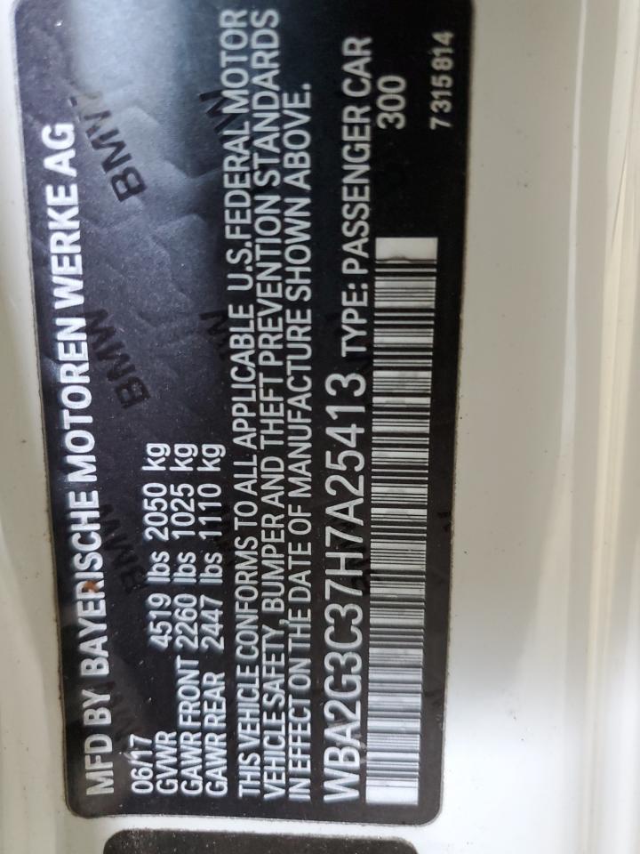 2017 BMW M240Xi VIN: WBA2G3C37H7A25413 Lot: 68304115