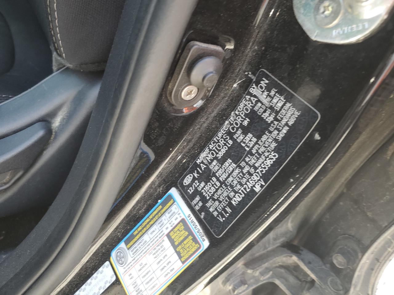 2013 Kia Soul + VIN: KNDJT2A69D7559635 Lot: 70818585