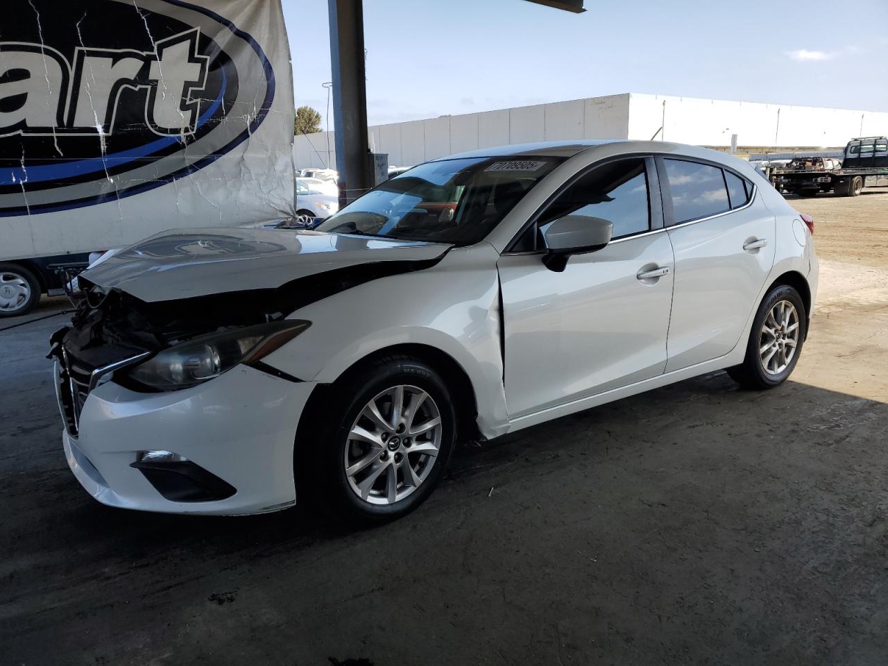 2014 Mazda 3 Touring white null gas JM1BM1L71E1162250 photo #1