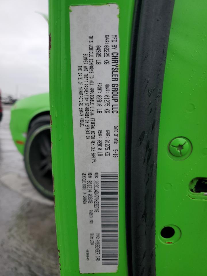 2010 Dodge Challenger Se VIN: 2B3CJ4DV7AH232746 Lot: 70367555