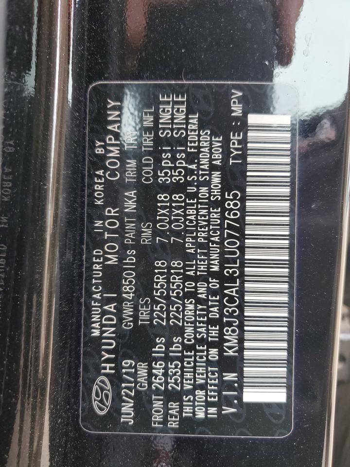 KM8J3CAL3LU077685 2020 Hyundai Tucson Limited