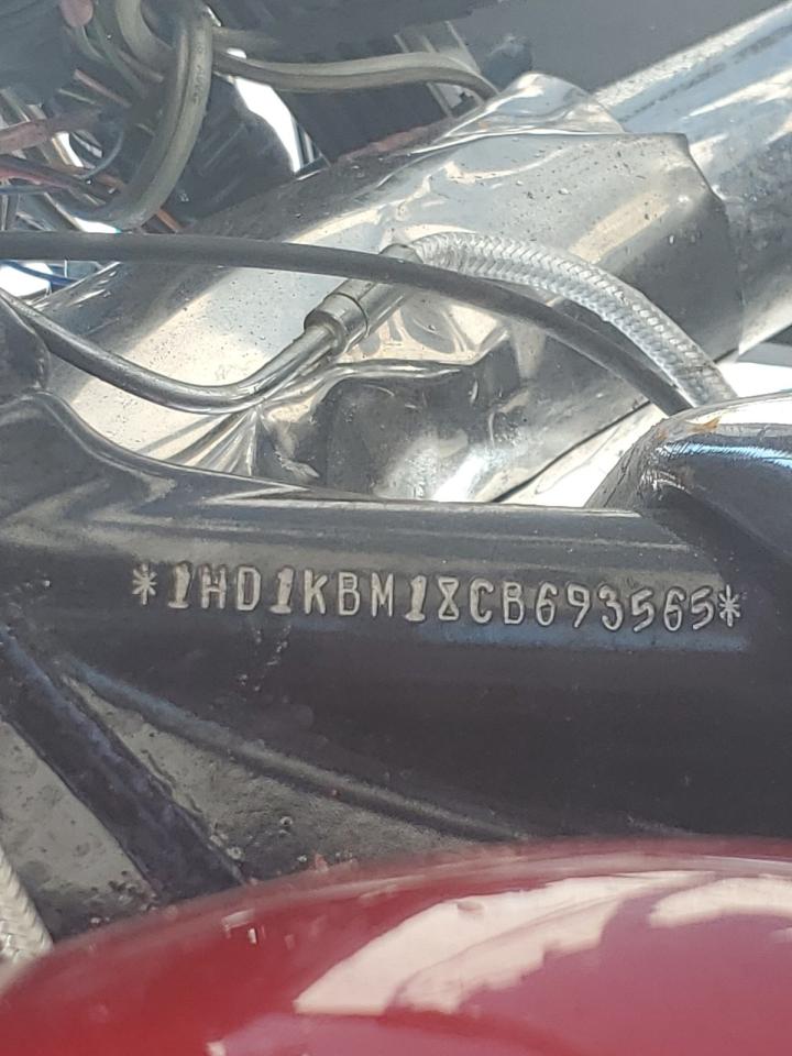 2012 Harley-Davidson Flhx Street Glide VIN: 1HD1KBM18CB693565 Lot: 86066965