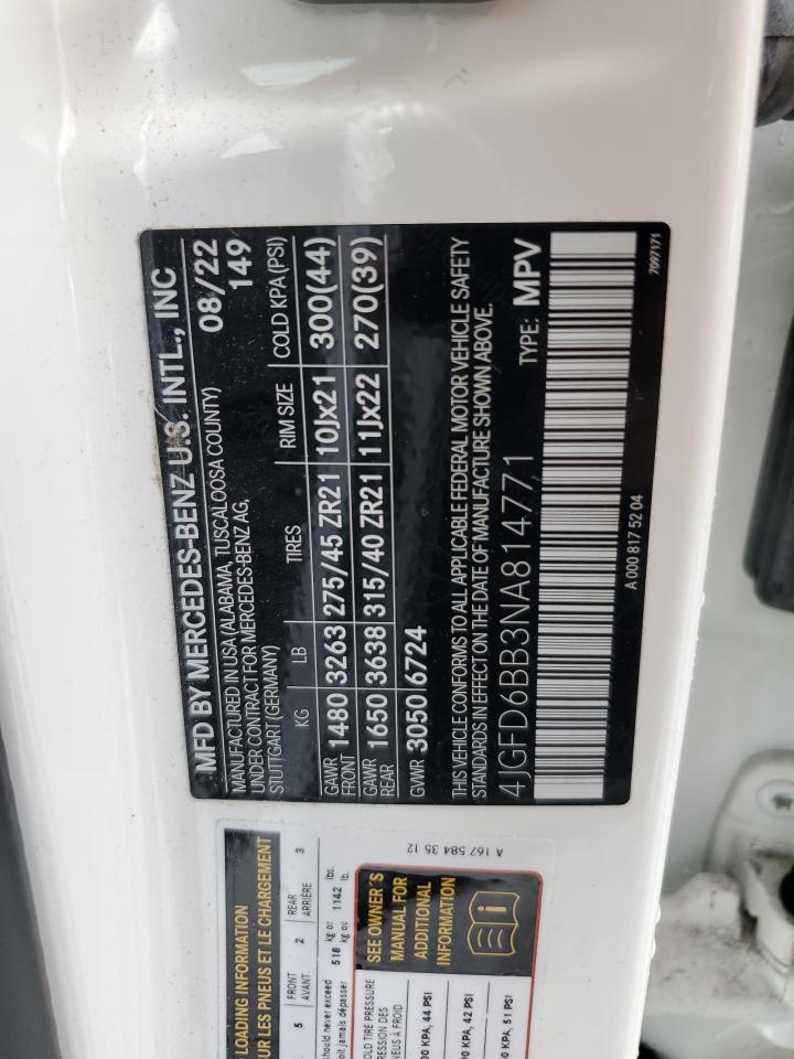 2022 Mercedes-Benz Gle Coupe Amg 53 4Matic VIN: 4JGFD6BB3NA814771 Lot: 67725955