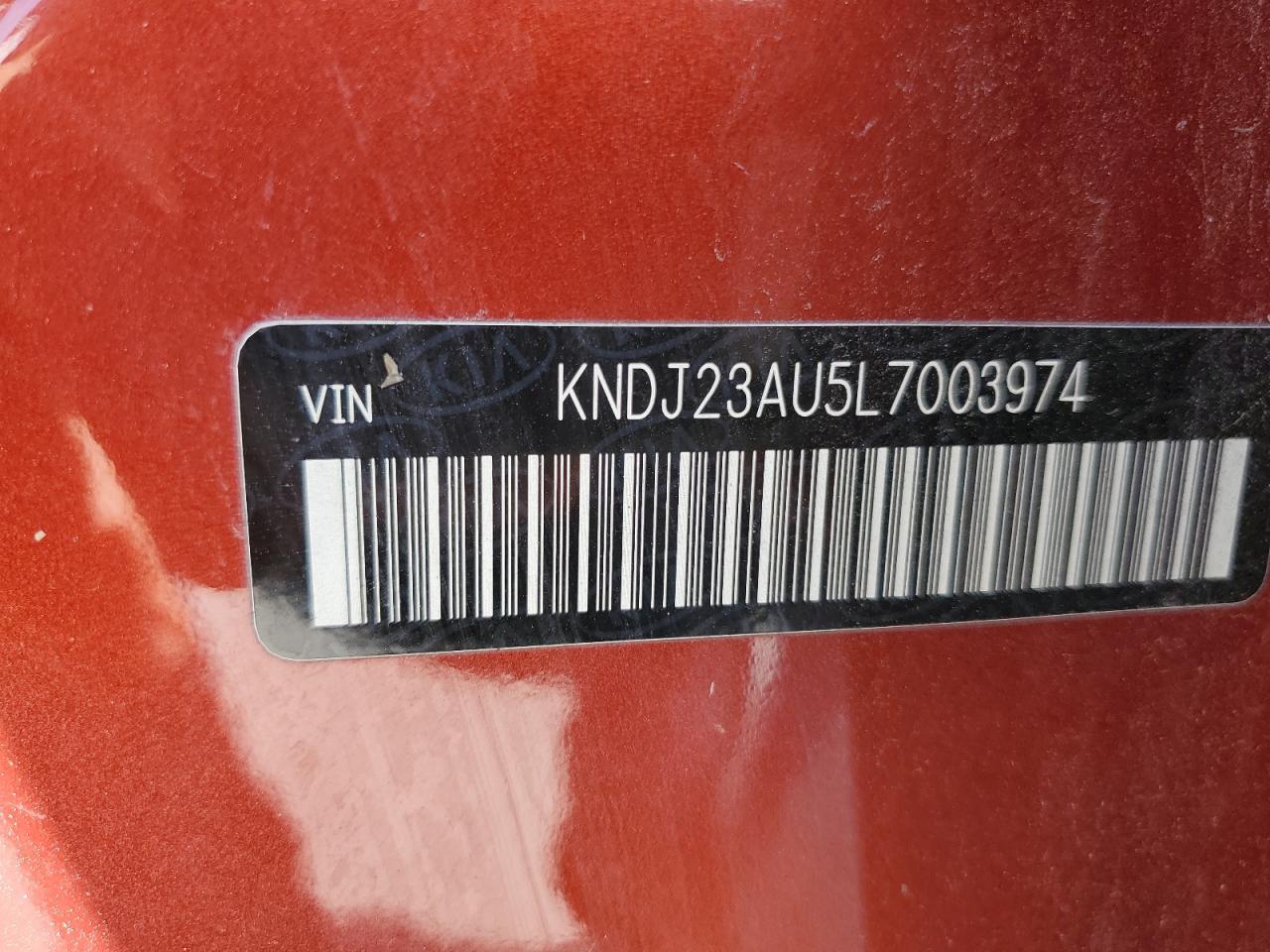 2020 Kia Soul Lx VIN: KNDJ23AU5L7003974 Lot: 70542905