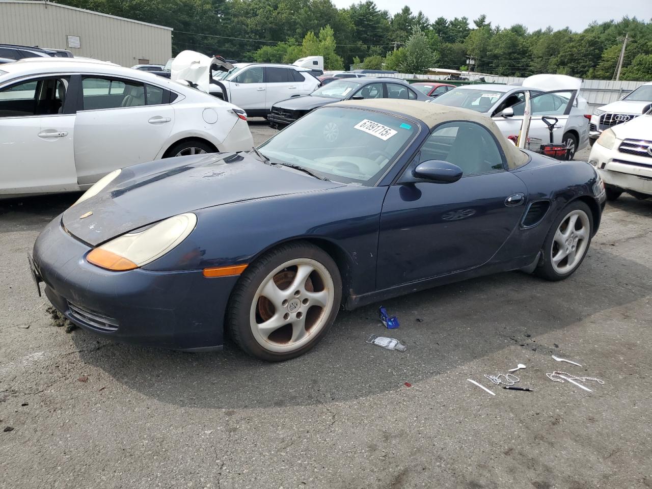 2000 Porsche Boxster blue null gas WP0CA2989YU625662 photo #1