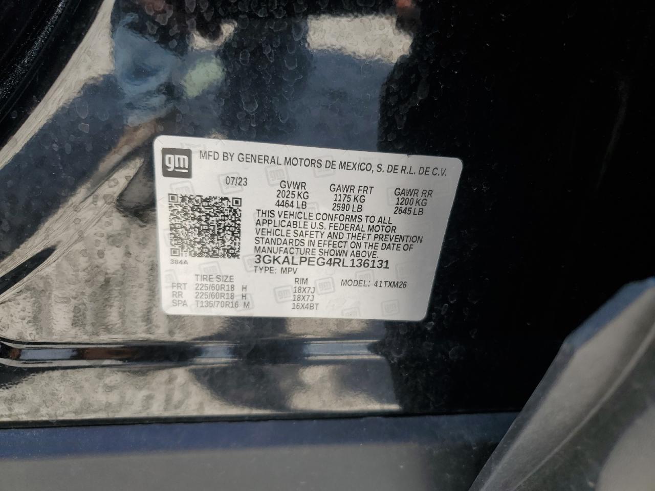2024 GMC Terrain Slt VIN: 3GKALPEG4RL136131 Lot: 67617725
