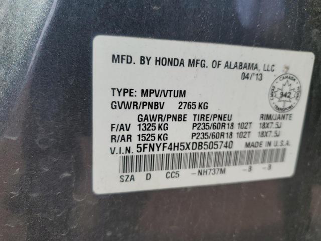 2013 HONDA PILOT EXL  