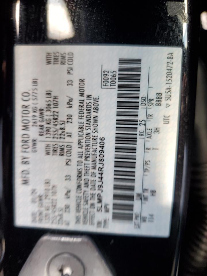 2024 Lincoln Nautilus Black Label VIN: 5LMPJ9J44RJ809406 Lot: 70111615