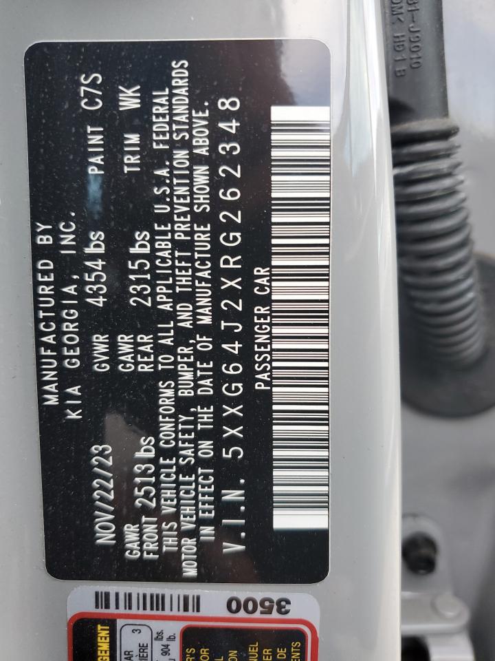 2024 Kia K5 Gt Line VIN: 5XXG64J2XRG262348 Lot: 70207275