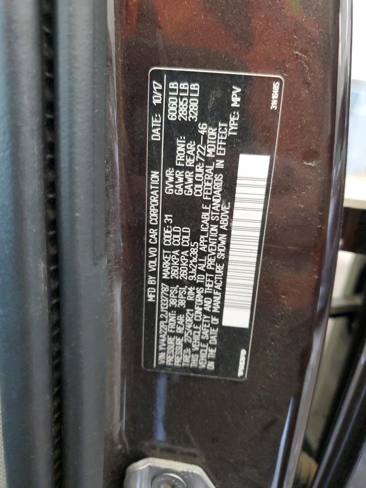 2018 Volvo Xc90 T6 VIN: YV4A22PL2J1337787 Lot: 69428255