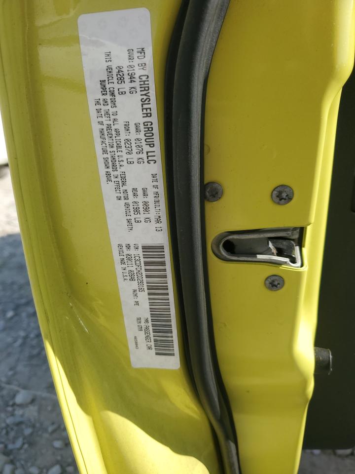 2013 Dodge Dart Limited VIN: 1C3CDFCH2DD293165 Lot: 70513255