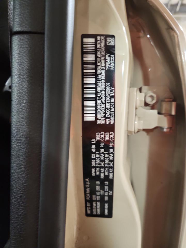 2016 Jeep Renegade Latitude VIN: ZACCJBBT2GPD20809 Lot: 68828445