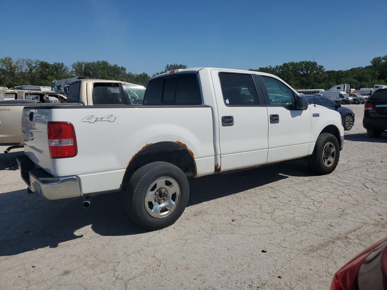 2006 Ford F150 Supercrew white null gas 1FTRW14W96KD94363 photo #4