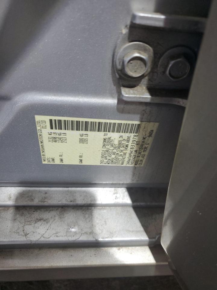 2010 Nissan Maxima S VIN: 1N4AA5AP6AC833978 Lot: 67028135