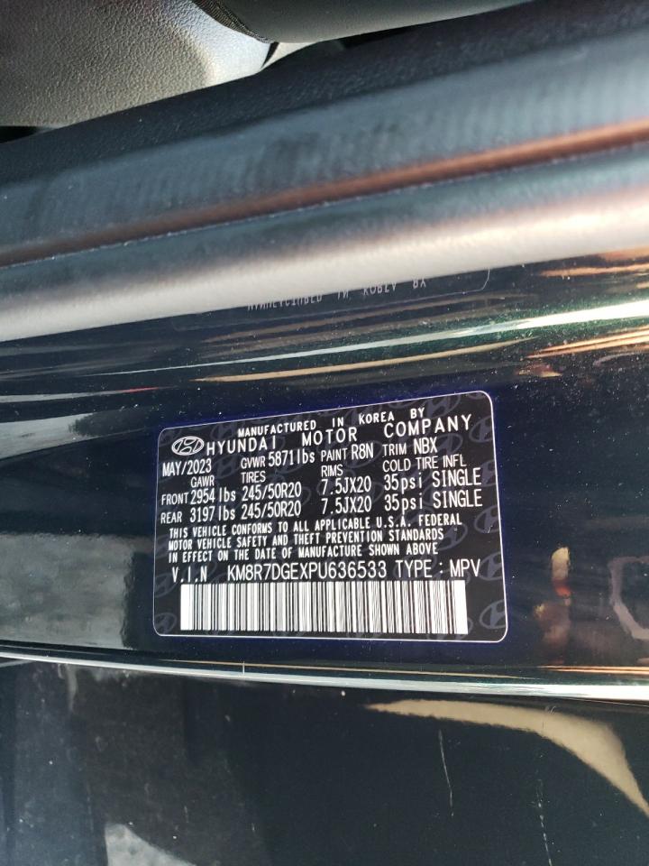 2023 Hyundai Palisade Calligraphy VIN: KM8R7DGEXPU636533 Lot: 69628265