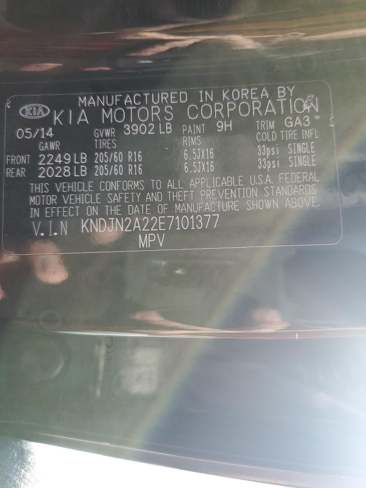 2014 Kia Soul VIN: KNDJN2A22E7101377 Lot: 69392105