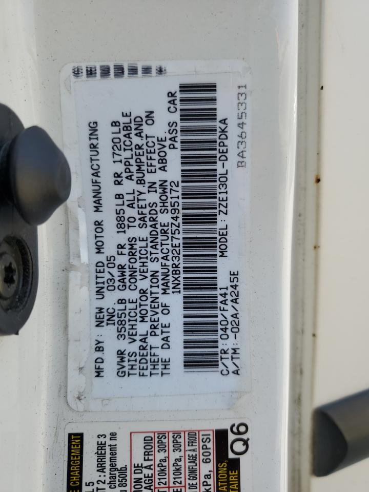 2005 Toyota Corolla Ce VIN: 1NXBR32E75Z495172 Lot: 68255735