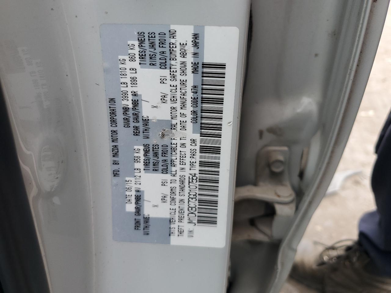 2016 Mazda Cx-3 Touring VIN: JM1DKBC73G0107554 Lot: 68331145