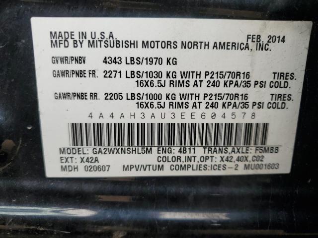 2014 MITSUBISHI RVR SE  