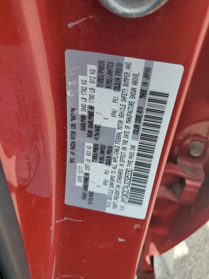 2018 Mazda Cx-3 Touring VIN: JM1DKDC74J0325330 Lot: 69151005