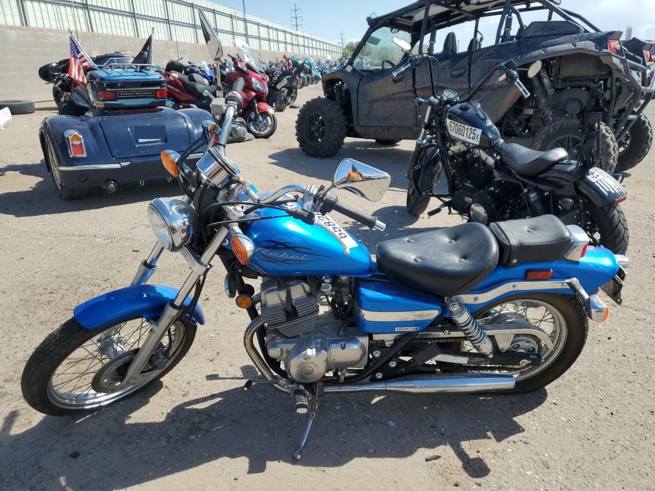 2009 Honda Cmx250 C blue roadster_bike gas JH2MC13169K500143 photo #4