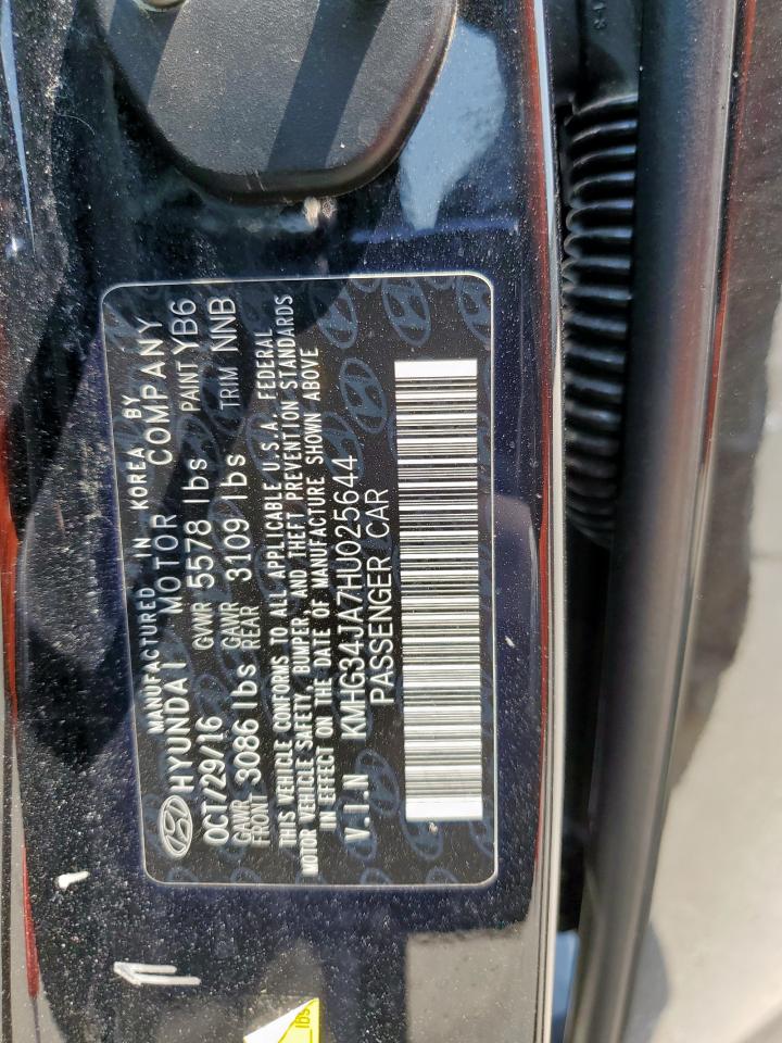 2017 Genesis G90 Premium VIN: KMHG34JA7HU025644 Lot: 70576015