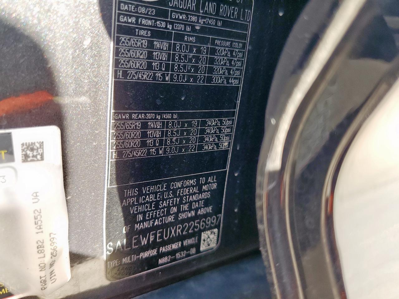 2024 Land Rover Defender 130 Outbound VIN: SALEWFEUXR2256997 Lot: 68169715